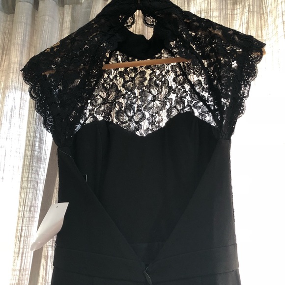 Lulus Lace Bodice Mermaid Gown size XS black - Picture 7 of 8